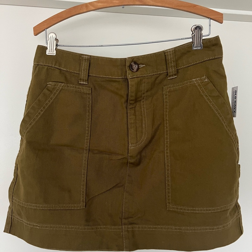 Olive Green Brand New Mini Skirt